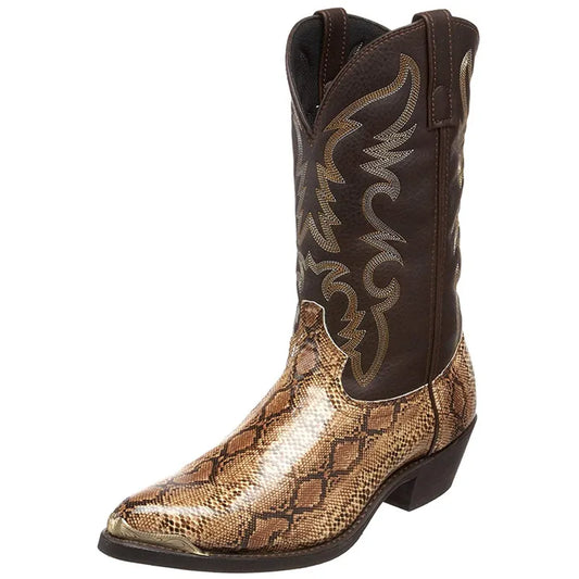 Men's Western Snake Skin Boots