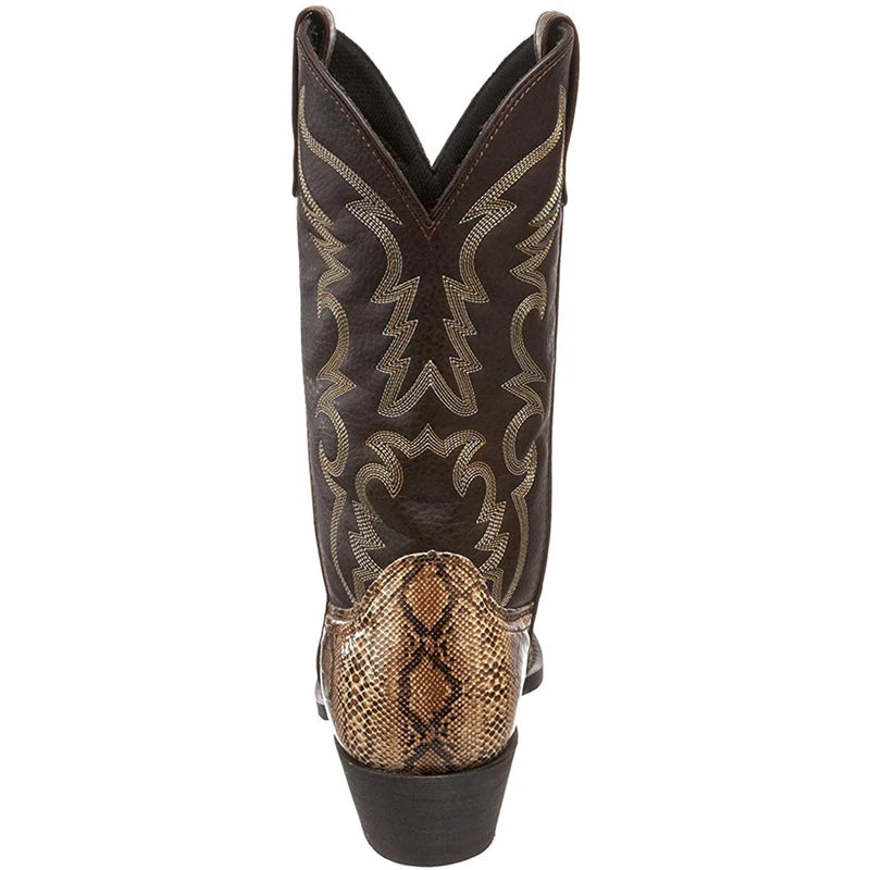 Men's Western Snake Skin Boots