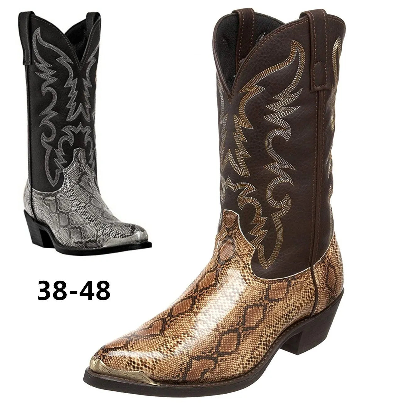 Men's Western Snake Skin Boots